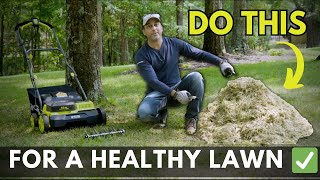 How to Dethatch Your Lawn Tips for a Thicker amp Healthier Lawn [upl. by Spearman]