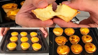 Hokkaido Baked Cheese Tart  Tart Shells Recipe [upl. by Alexi61]