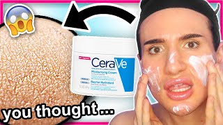 I tried the CeraVe MOISTURIZING CREAM for ONE WEEK not as moisturizing as I thought [upl. by Ynnam]