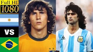 Argentina 0 x 0 Brazil Kempes Zico Rivelino ●1978 World Cup Extended Goals amp Highlights HD 1080 [upl. by Imojean]