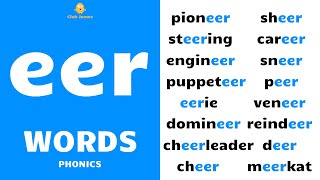 English Phonics  eer Words with Example Sentences [upl. by Eluk107]