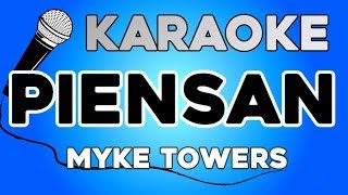 KARAOKE Piensan  Myke Towers [upl. by Catlin94]