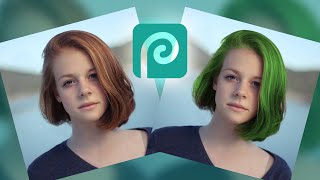 How to Change Hair Color in Photopea [upl. by Bonni]