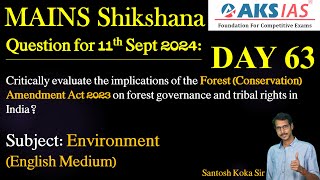 Day 63 Environment Mains Shikshna Free Initiative mains upsc group1 tspsc appsc mainsanswer [upl. by Noreik53]