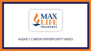 HINDI Career Opportunity As Insurance Agent Adviser  Max Life Insurance [upl. by Gneh]