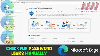 How to Check for Password Leaks Manually on Microsoft Edge [upl. by Dong]