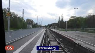 SBahn Berlin 2023 Linie S5  Führerstandsmitfahrt [upl. by Maice81]