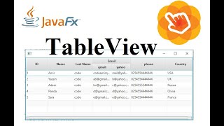 JavaFX Scene Builder Tutorial 39  TableView and TableColumn [upl. by Leterg]