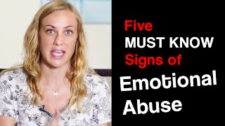 5 MUST KNOW SIGNS of EMOTIONAL ABUSE [upl. by Itsyrc]