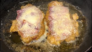 Cotoletta alla bolognese 😋🇮🇹 italianfoodlover italianrecipes foodie [upl. by Adias]