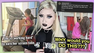 TikTok Mom MAKES Kid Exercise FOR SCREEN TIME [upl. by Ennaus123]