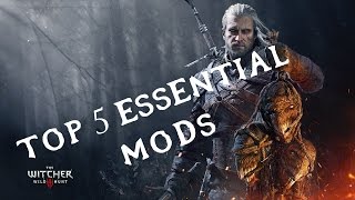 The Witcher 3  Top 5 ESSENTIAL Mods [upl. by Werdnaed]