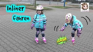 INLINER FAHREN  Hannah fährt auf Inlineskates  Rollerblading für Anfänger [upl. by Kallman]