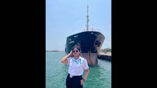 Merchant Navy Girl Office Status  Navy Girls  shorts girlpower navy merchantnavy airforce [upl. by Eilahs]