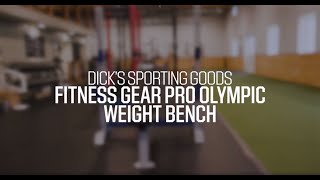 Fitness Gear Pro Olympic Weight Bench for Home Training [upl. by Adnir]