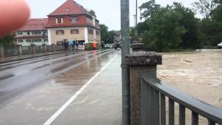 kolbermoor mangfall hochwasser [upl. by Ahsieker]