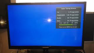 How to use amp retune freeview DTV channels on a Blaupunkt UMC TV for new ones [upl. by Ennayelhsa]