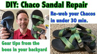 DIY Chaco Repair Reweb your sandals [upl. by Aip]