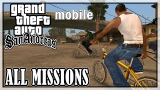 GTA San Andreas Mobile  All missions Full HD Walkthrough No Commentary [upl. by Nazay]