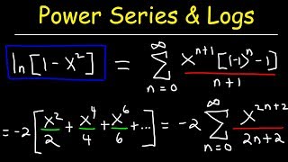 Power Series Representation With Natural Logarithms  Calculus 2 [upl. by Melas]