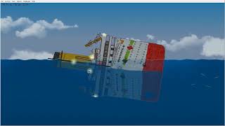 Britannic Sinking Animation  Floating Sandbox [upl. by Truman]