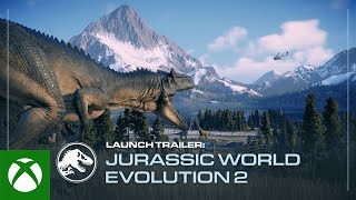 Jurassic World Evolution 2  Launch Trailer [upl. by Neltiak485]