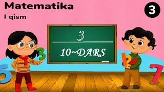 3sinf matematika 10dars  Ko‘p xonali sonlar [upl. by Arramas]