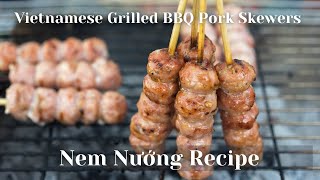 Vietnamese Grilled Pork Recipe  Nem Nướng Recipe English Narration [upl. by Flaherty]