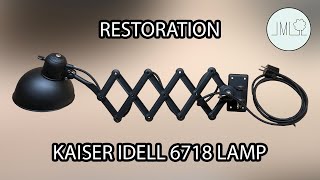 Kaiser Idell 6718 LAMP  RESTORATION [upl. by Quita178]