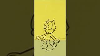 Looks Like The Cats Out Of The Bag 🏃‍♂️ 🐅  Felix The Cat animatedcartoon felixcat shorts [upl. by Airetas]