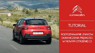 Rozpoznawanie znaków ograniczenia prędkości w Nowym Citroënie C3  tutorial [upl. by Oine214]