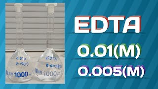 EDTA molarity Solution preparation  how to prepare 001M EDTA  How to prepare 0005M EDTA [upl. by Jarnagin]