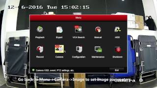 How to set video and image settings on a Hikvision DVR or NVR connected locally [upl. by Merril]