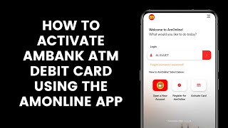 How to Register And Activate Ambank ATM Debit Card Using the AmOnline App [upl. by Oniram]