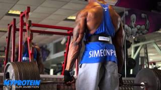 Simeon Panda Shoulder Workout Myprotein [upl. by Ylehsa]