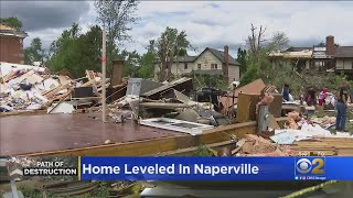 Couple Miraculously Survives After Tornado Leveled Their House In Naperville [upl. by Idnam640]