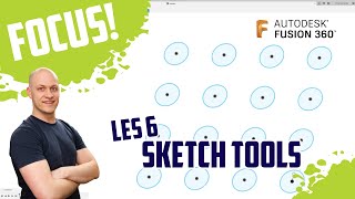 3D ontwerpen in Fusion  Les 6 Sketch tips [upl. by Odranreb]