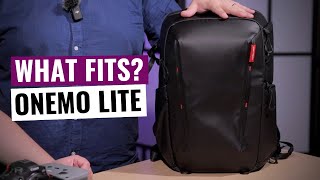 PGYTECH OneMo Lite What fits in the backpack [upl. by Okikuy]