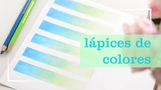 6 tecnicas para mezclar lapices de colores [upl. by Animlehliw]