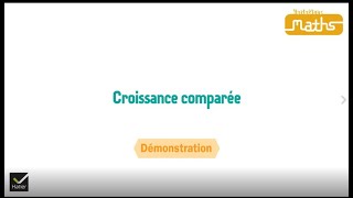 Maths Tle démonstration  Croissance comparée [upl. by Katrine]