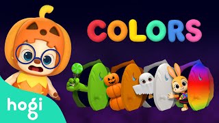 Learn Colors with Halloween Party  Halloween Songs  Pinkfong amp Hogi  Hogi Kids Songs [upl. by Imoyn]