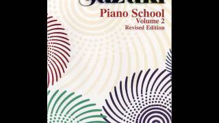 Suzuki Piano School Book 2  Arietta WA Mozart [upl. by Braden]