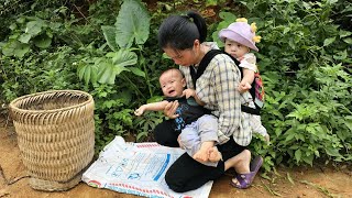 Single Mom Farm Vlog Saving An Abandoned Baby In The Wood  ly phuc daily life [upl. by Bushweller123]