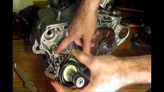 Installing the kickstart assembly on a Yamaha SR250 Exciter [upl. by Airdna]