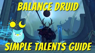 Balance Druid Talent Guide  Boomkin M Questing Leveling Raiding PvP talents  Shadowlands [upl. by Artus]