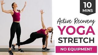 10Minute Yoga Active Recovery Yoga for Rest  Recovery Days [upl. by Nash817]