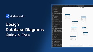 dbdiagramio  Free Tool to Design Database Diagrams Quickly [upl. by Anirdna]