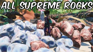 ALL SUPREME ROCK LOCATIONS IN GROUNDED 10 [upl. by Iznyl762]