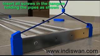 Installation of Indiswan Stainless Steel Ceiling Cloth Drying Pulley Rack Stand [upl. by Lavoie]