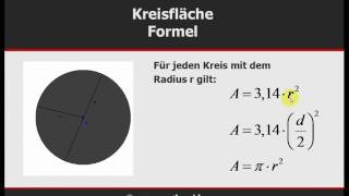 Mathe Kreisumfang und Kreisfläche [upl. by Anum260]